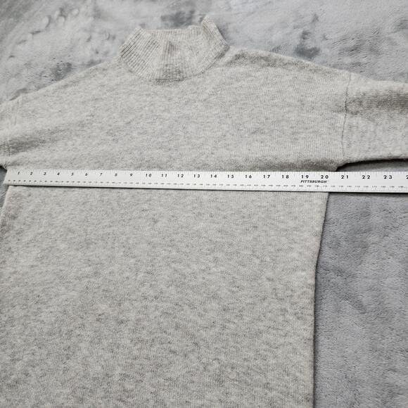 The Prairie by Rachel Ashwell Sweater Dress Womens S Gray Wool Blend Mock Neck - Picture 10 of 12